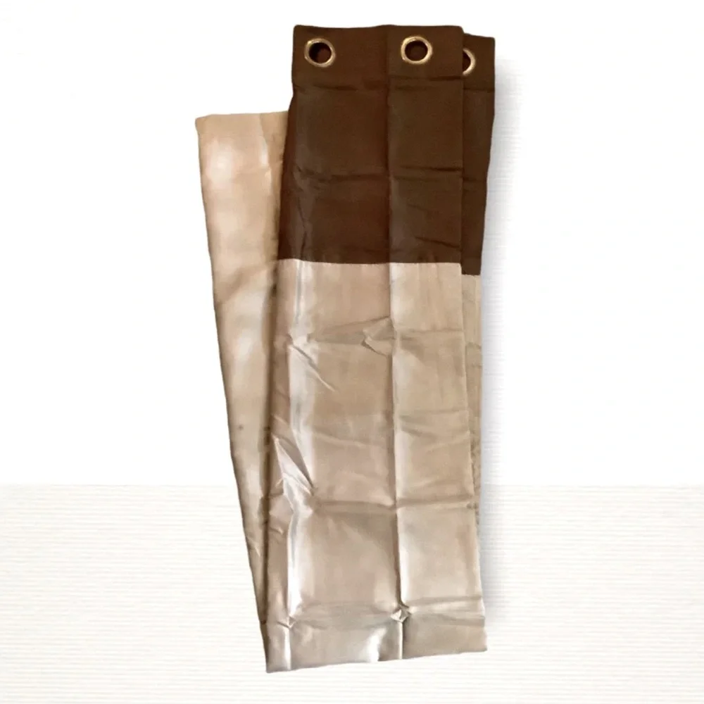 Two NWT Grommet Two-Toned Curtain Panels, 84”